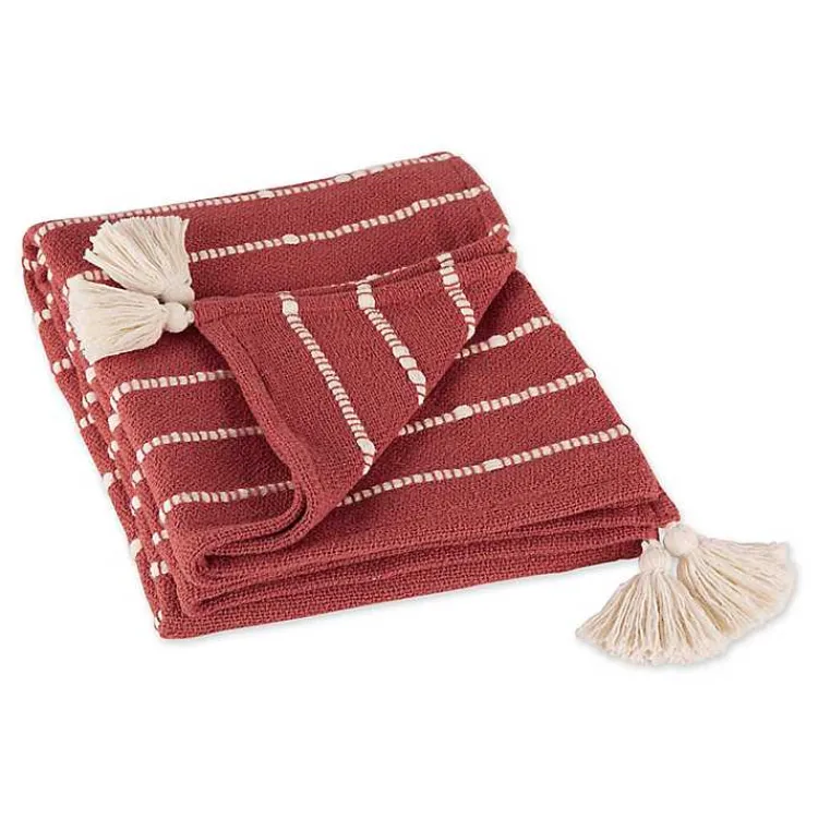 Best Clayoff Slub Stripe Decorative Throw Blankets & Throws