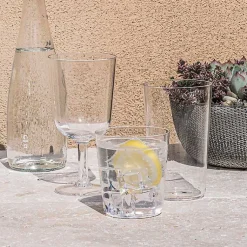 Kirklands Home Outdoor Dining|Classic Tall Tumbler Glasses, Set of 6 Clear
