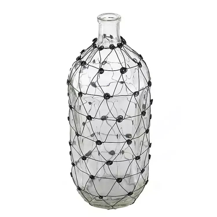 Discount Fishnet Wire Wrapped Vase Vases