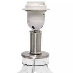 Kirklands Home Table Lamps|Clear Glass Honeycomb Table Lamp White