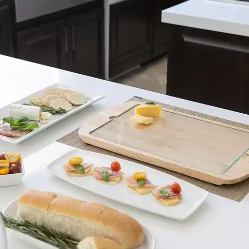 Kirklands Home Serving & Entertaining|Clemson Tigers Wood and Glass Serving Board