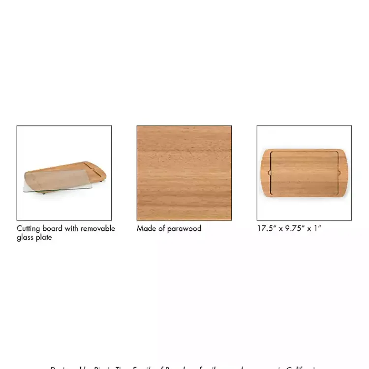 Kirklands Home Serving & Entertaining|Clemson Tigers Wood and Glass Serving Board