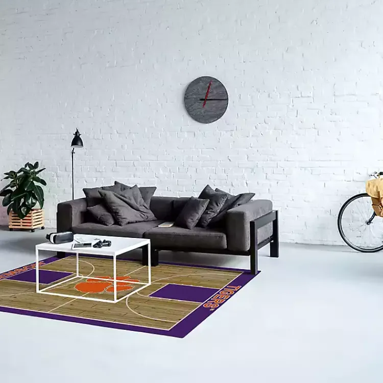 Kirklands Home Area Rugs|Clemson University Courtside Area Rug, 4x6