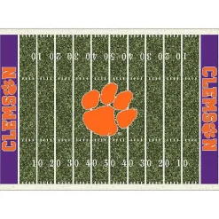 Kirklands Home Area Rugs|Clemson University Home Field Area Rug, 6x8 Green