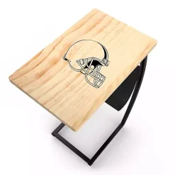 Kirklands Home Accent & End Tables|Cleveland Browns Wood C-Table Tan