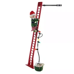Outlet Climbing Elf Christmas Carols Pre-Lit Decoration Christmas Tree Decorations
