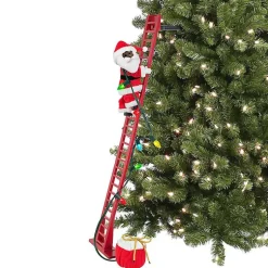 Sale Climbing Musical Plush Santa Christmas Decorations