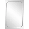 Kirklands Home Decorative Mirrors|Clipped Corners Frameless Beveled Wall Mirror
