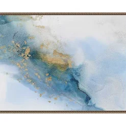 Kirklands Home Canvas Art|Cloud Land Framed Canvas Art Print Blue