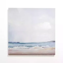 Kirklands Home Canvas Art|Cloudy Beach Scene Canvas Art Print Blue