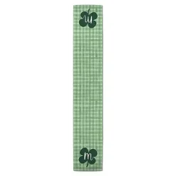 Kirklands Home Table Linens|Clover Personalized Monogram Table Runner, 72 in. Green