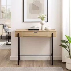 Kirklands Home Console Tables|Coastal Oak Cruz Console Table Tan