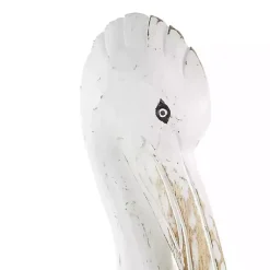 Discount Coastal Pelican Wood Statue Statues & Figurines