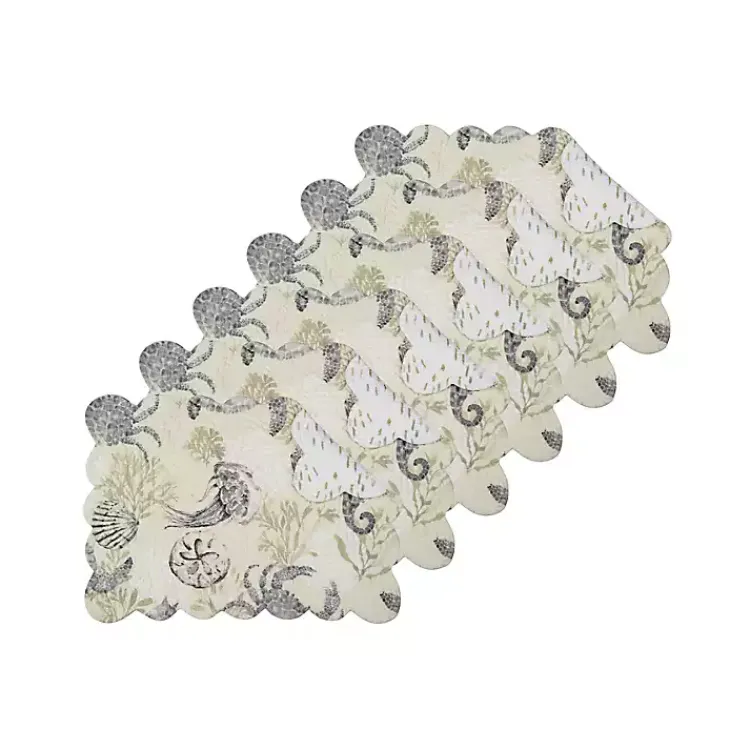 Kirklands Home Table Linens|Coastal Quilted Placemats, Set of 6