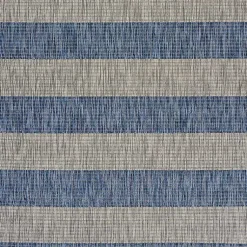 Kirklands Home Outdoor Rugs|Coastal Stripes Indoor/Outdoor Area Rug, 5x7