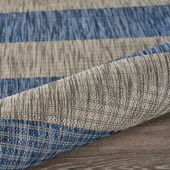 Kirklands Home Outdoor Rugs|Coastal Stripes Indoor/Outdoor Area Rug, 5x7