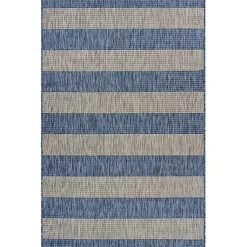 Kirklands Home Outdoor Rugs|Coastal Stripes Outdoor Area Rug, 7x9