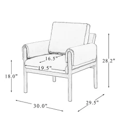 Kirklands Home Accent Chairs|Cognac Faux Leather and Wood Accent Chair Tan