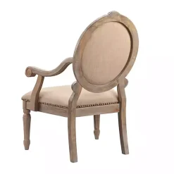 Kirklands Home Accent Chairs|Coley Beige Linen Armchair Tan