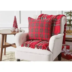 Online Collie Plaid Christmas Pillow Christmas Pillows