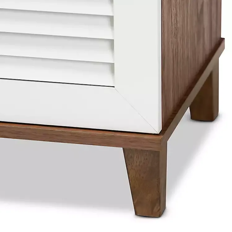 Kirklands Home Entryway Furniture|Collier Two-Tone 3-Door Shoe Storage Cabinet