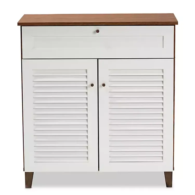 Kirklands Home Entryway Furniture|Collier Two-Tone Drawer Shoe Storage Cabinet