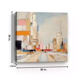 Kirklands Home Canvas Art|Colorblock Skyline Canvas Art Print Multi