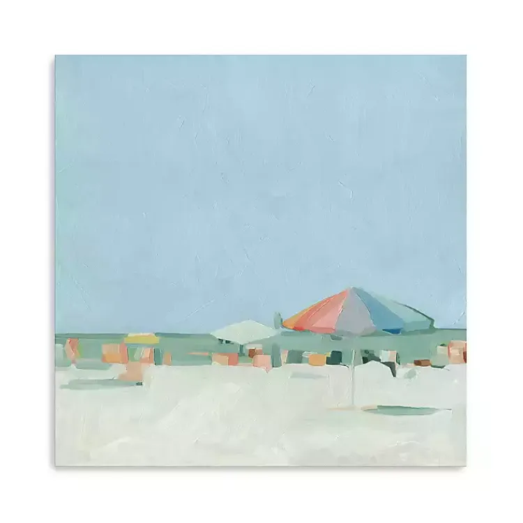 Kirklands Home Canvas Art|Colorful Beach Summer Pallete Canvas Art Print Blue
