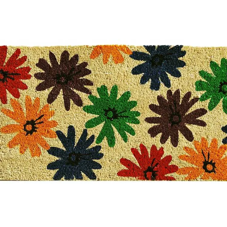 Kirklands Home Doormats|Colorful Daisies Doormat Multi