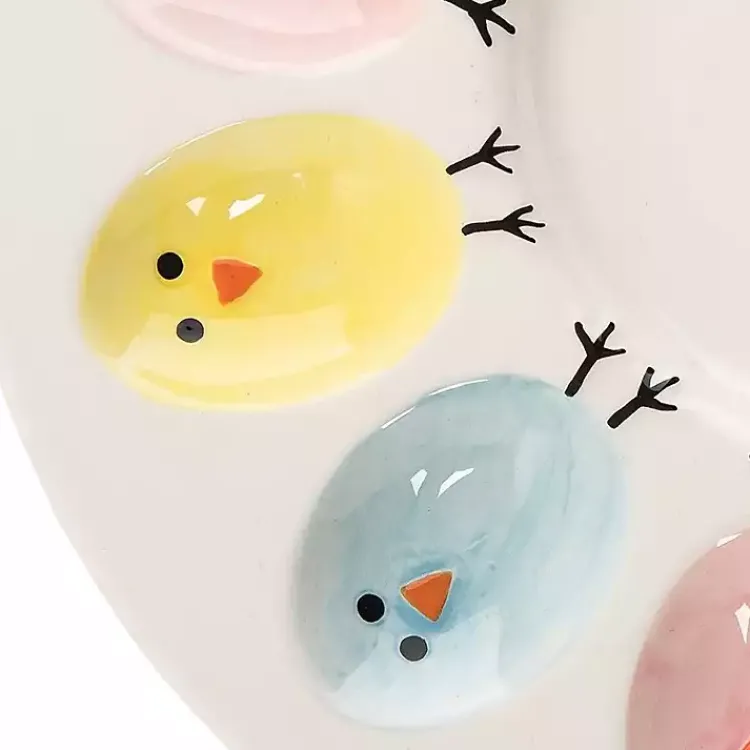 Online Colorful Easter Chicks Deviled Egg Plate Easter Decorations