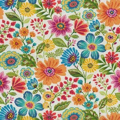 Kirklands Home Outdoor Cushions & Pillows|Colorful Floral Outdoor Chair Cushion Multi