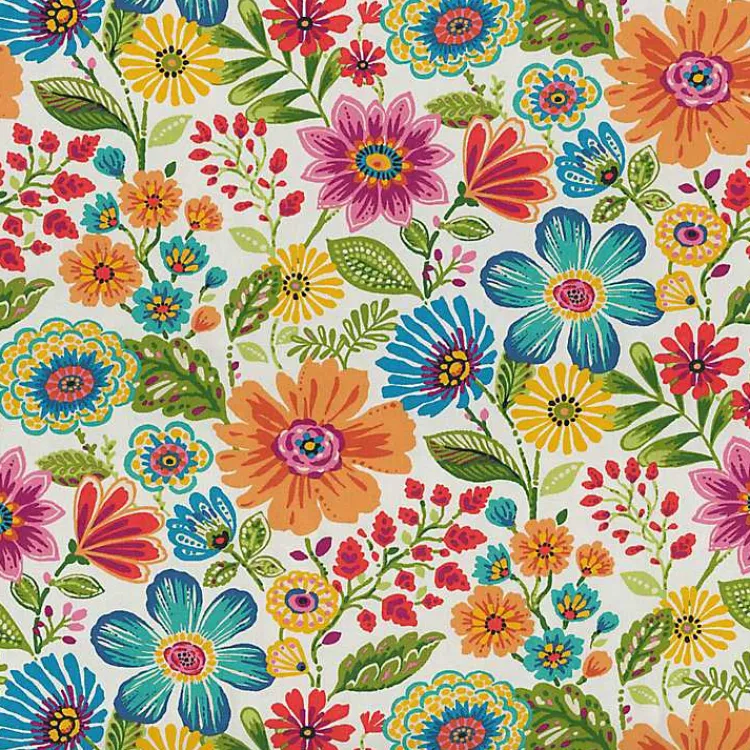 Kirklands Home Outdoor Cushions & Pillows|Colorful Floral Outdoor Chair Cushion Multi