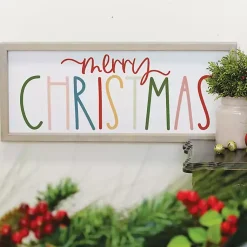 Online Colorful Merry Christmas Wall Plaque Christmas Decorations