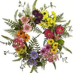 Online Colorful Mixed Floral Wreath Wreaths