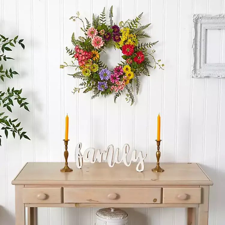 Online Colorful Mixed Floral Wreath Wreaths