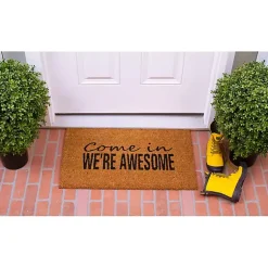 Kirklands Home Doormats|Come In We're Awesome Coir Doormat