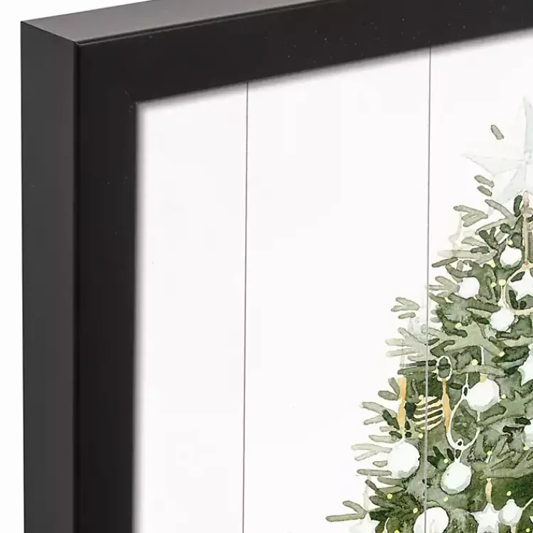 Hot Comfort and Joy Tree Framed Canvas Art Print Christmas Art & Wall Decor