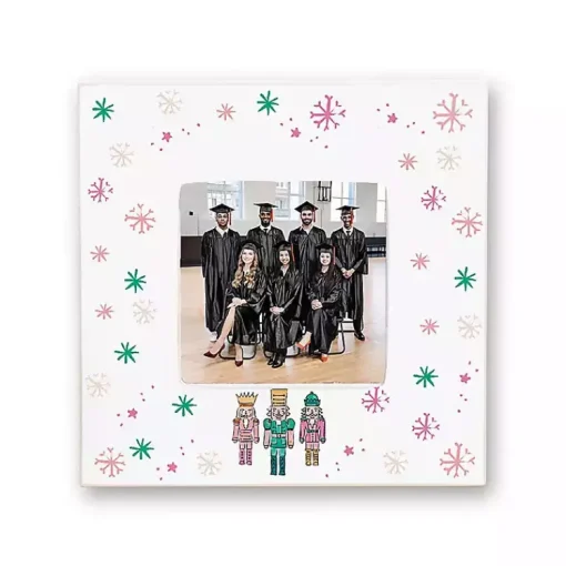 Best Confetti Nutcracker Trio Picture Frame, 4x4 Christmas Decorations