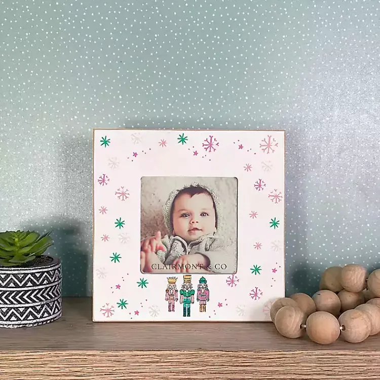 Best Confetti Nutcracker Trio Picture Frame, 4x4 Christmas Decorations