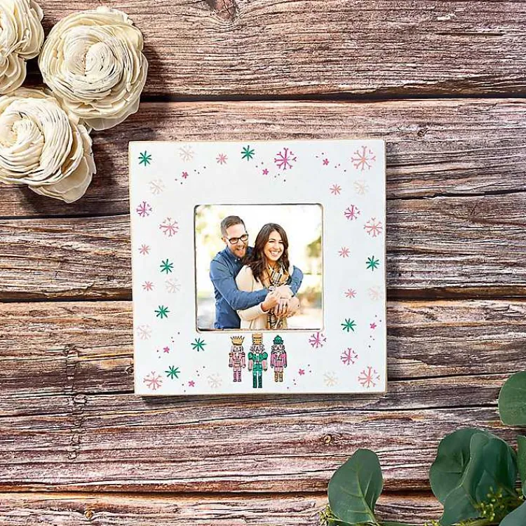 Best Confetti Nutcracker Trio Picture Frame, 4x4 Christmas Decorations