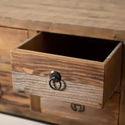 Kirklands Home Console Tables|Console Table with Keeping Drawers Brown