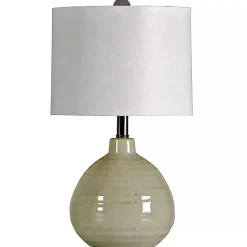 Kirklands Home Table Lamps|Cool Gray Table Lamp White