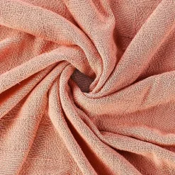 Sale Coral Checkered Weave Fringe Throw Blankets & Throws