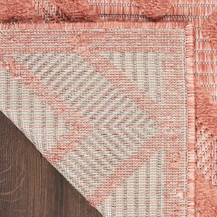 Kirklands Home Outdoor Rugs|Coral Diamond Indoor/Outdoor Area Rug, 4x6 Orange