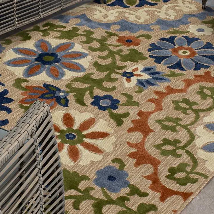 Kirklands Home Outdoor Rugs|Coraline Outdoor Area Rug, 9x12 Multi