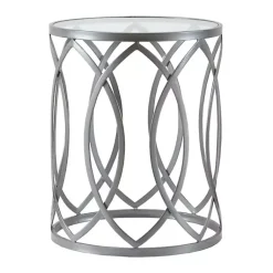 Kirklands Home Accent & End Tables|Corey Geometric Accent Table Gray