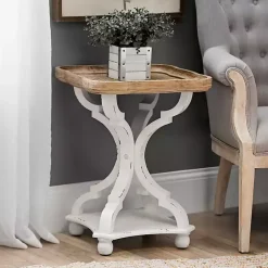 Kirklands Home Accent & End Tables|Corina Scalloped Accent Table