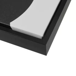 Kirklands Home Canvas Art|Cosmic Curl Geometric 3-pc. Grayscale Wall Art