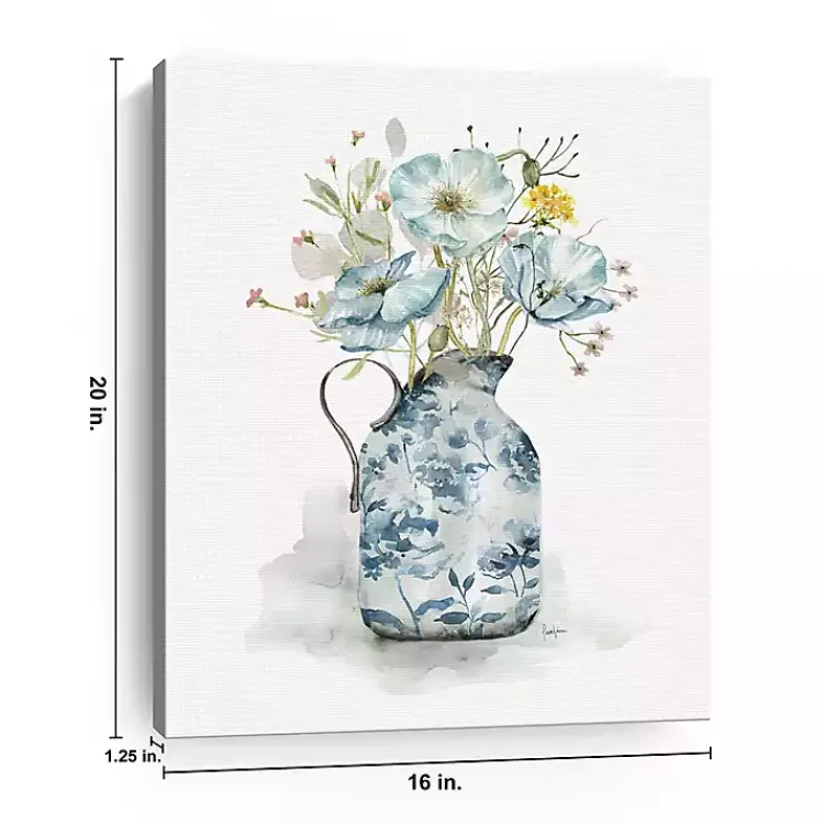 Kirklands Home Canvas Art|Cottage Garden Blues I Canvas Art Print