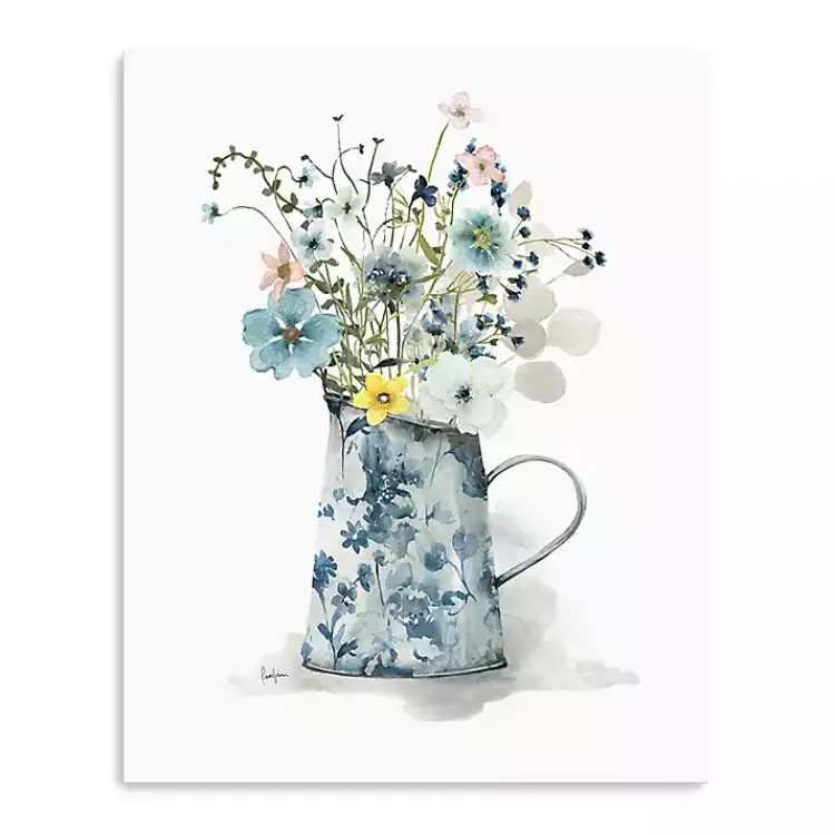 Kirklands Home Canvas Art|Cottage Garden Blues II Canvas Art Print